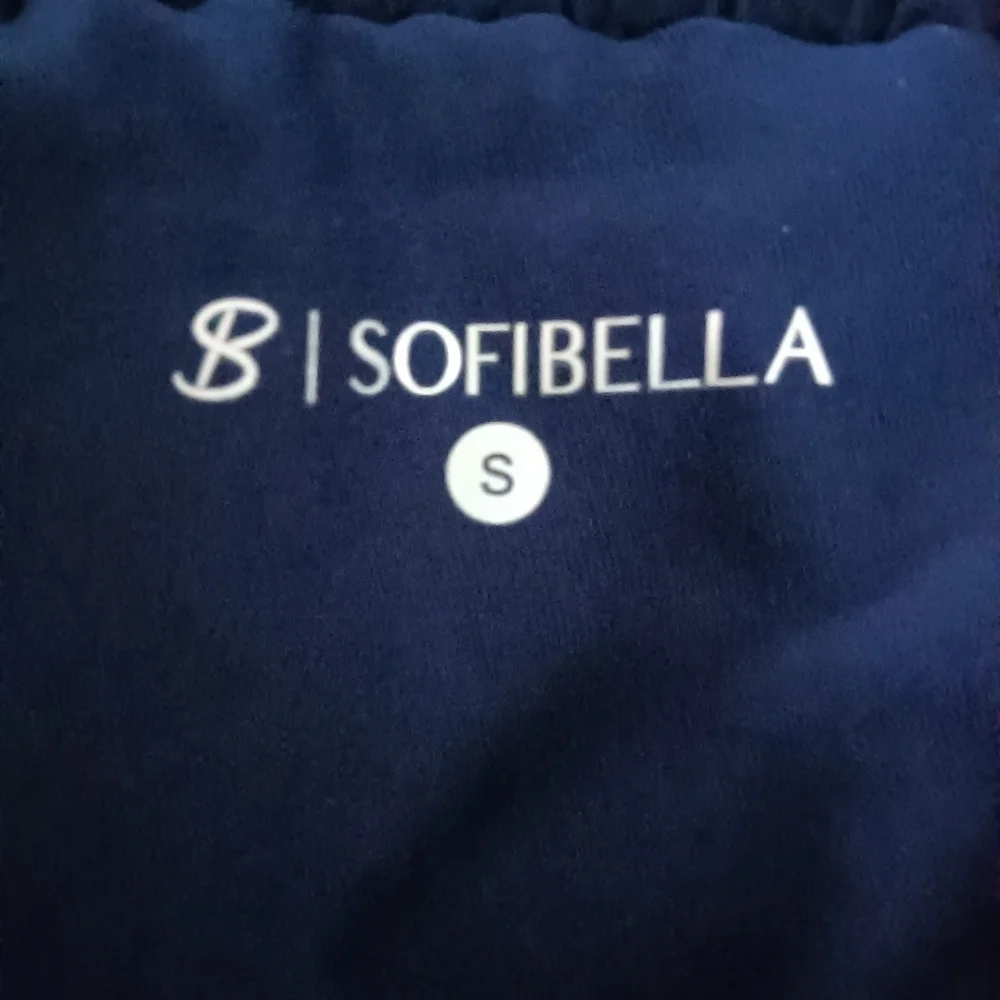 Sofibella UV Staples 3" Short 2017 Navy Blue Pockets Elastic Waistband Sz S NWT - Picture 7 of 8